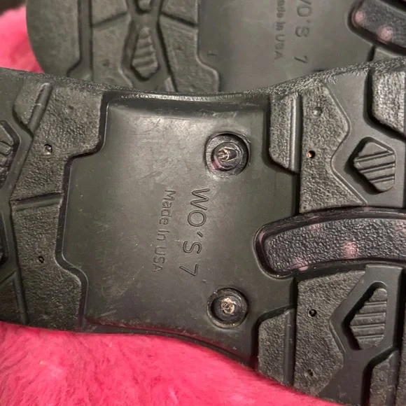 SLOGGERS Black with Light Pink Polka Dot Clogg Waterproof Gardening Shoes size 7 - Picture 9 of 9